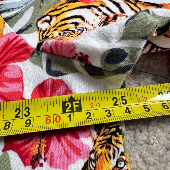 No Boundaries Mens Tee Shirt Floral Aloha Hawaiian Tigers Hibiscus Ti Leaf XL - Picture 14 of 16